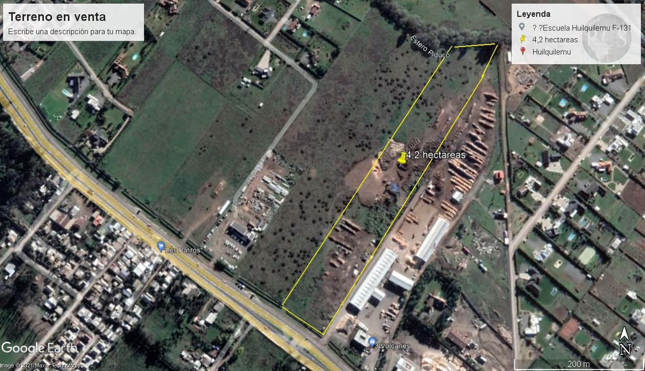 Vendo gran  terreno Industrial en Huilquilemu